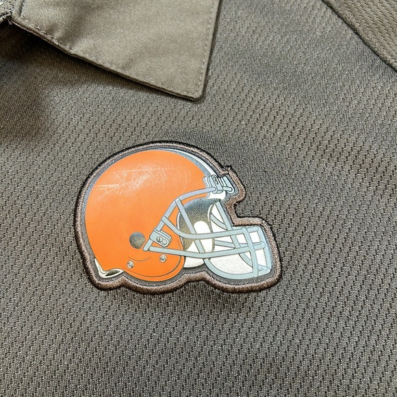 Nike Dri-Fit NFL On Field Apparel Cleveland Browns Polo-Men’s Medium - Picture 3 of 9